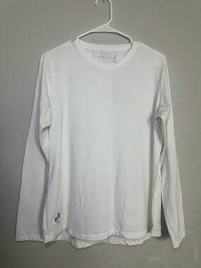 Peter Millar White Long-Sleeve Performance Tee